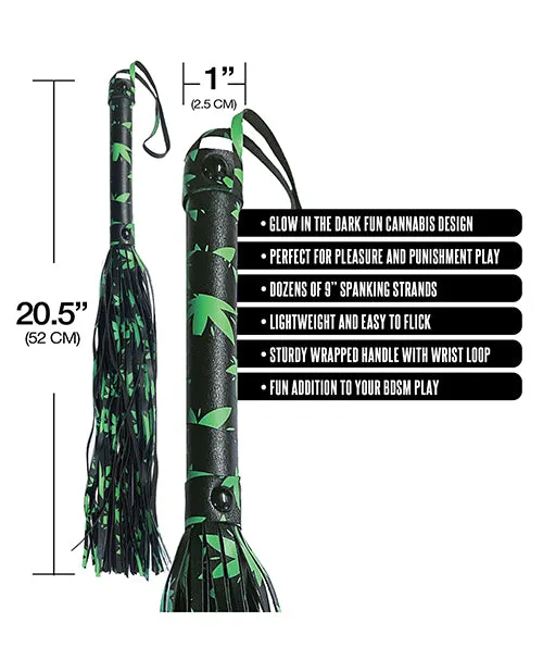 Global Novelties LLC Female Sex Toys Stoner Vibes Glow in the Dark Flogger