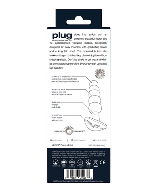 Savvy Co Anal Vedo Plug Rechargeable Anal Plug