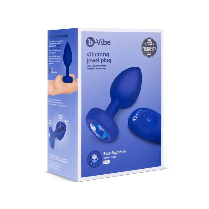 Anal BVibe Vibrating Jewel Plug LargeXLarge Blue Sapphire BVibe Anal BVibe Vibrating Jewel Plug LargeXLarge Blue Sapphire BVibe