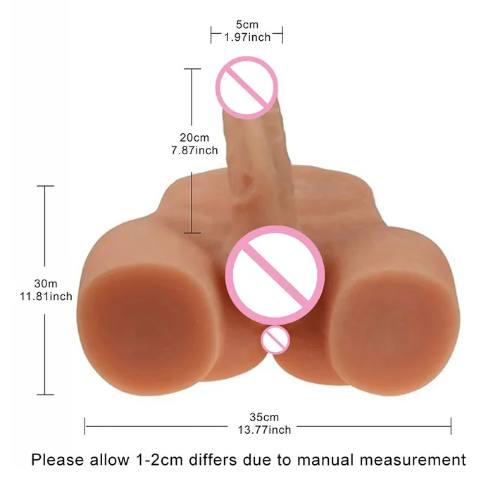Own Pleasures Male Sex Toys 20cm Dildo Realistic Male Sex Doll