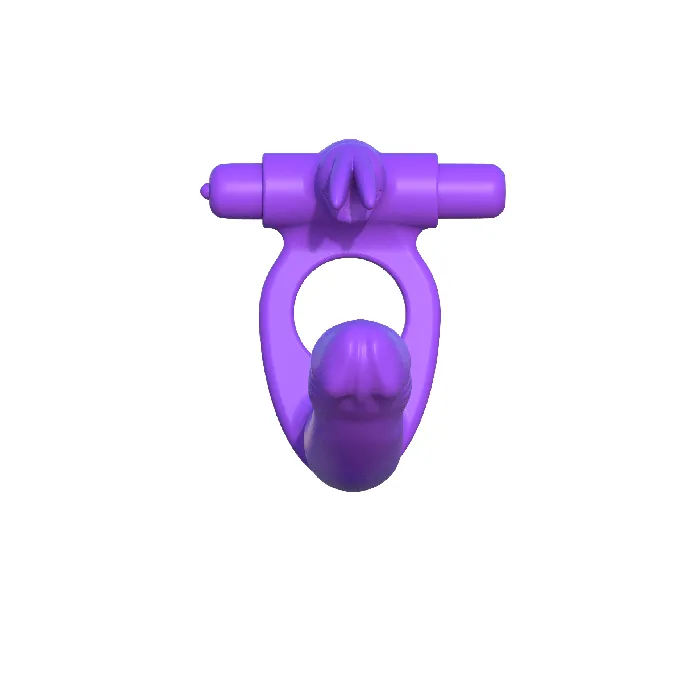 Fantasy CRingz Silicone Double Penetrator Rabbit Cock Ring Pipedream Products Male Sex Toys