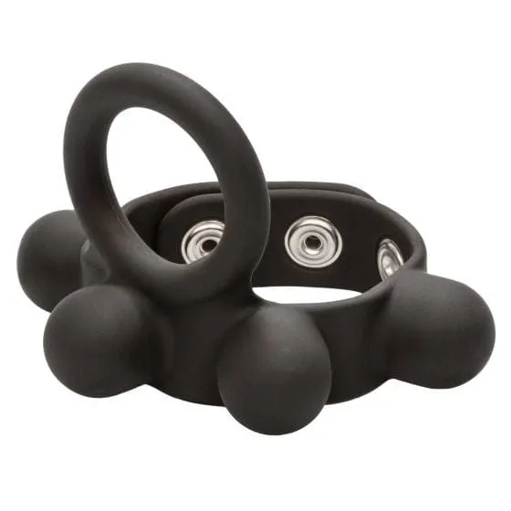 Male Sex Toys Jal Enterprises CalExotics Silicone Medium Weighted CRing Ball Stretcher