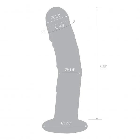 Realistic Curved Glass 7 Dildo Electric eel inc Dildos