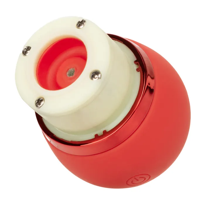 CalExotics French Kiss SUCK AND PLAY INTERCHANGEABLE SET Red Suction and Triple Flickering Tongue Vibrator Vibrators