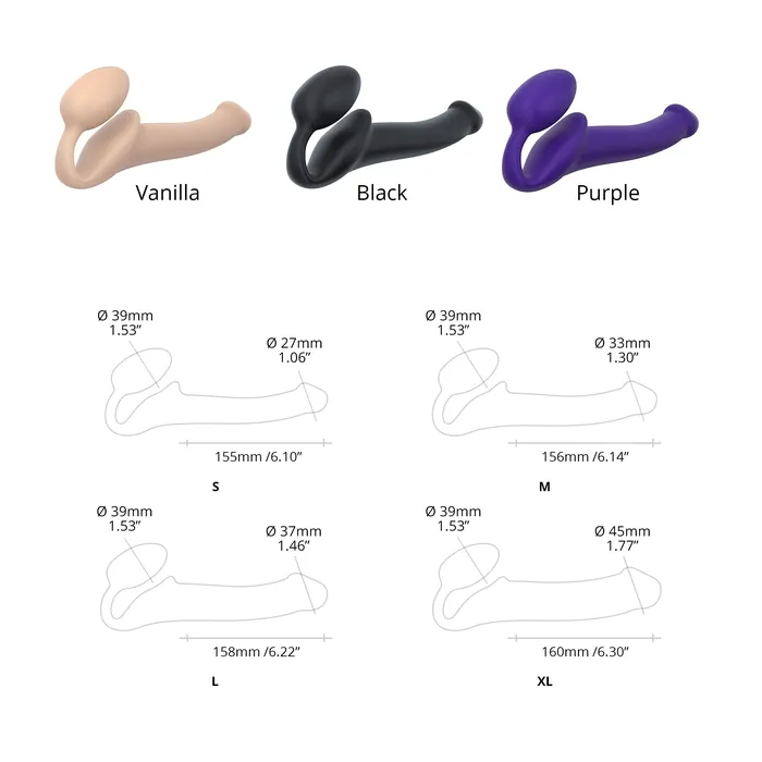 Straponme Female Sex Toys Strapless Strap on Black